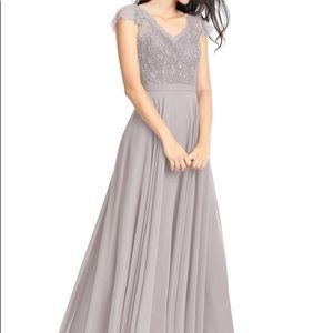 Azazie Cheryl Bridemaid dress color Dusk size A10